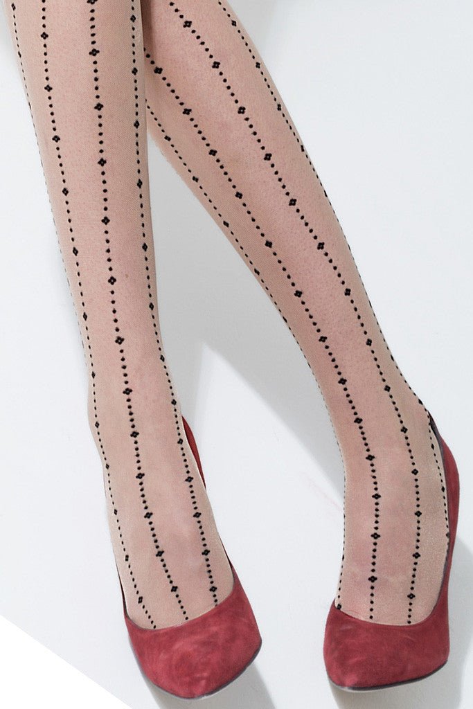 Babilonia Dotted lines Stockings - Spike Angel