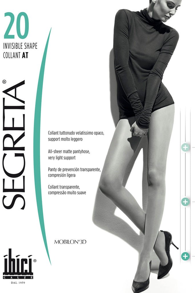 Discover comfort with Invisible Shape 20 Den Light Support Pantyhose 6-9 mmHg 8-12 hPa for restful, energized legs.