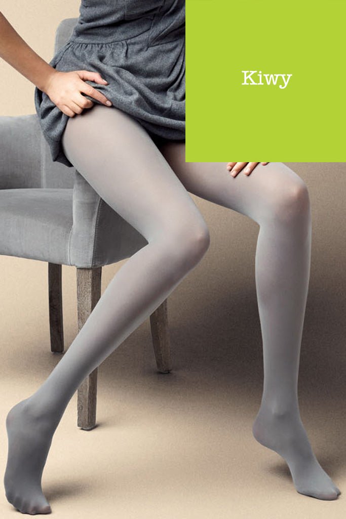 Stylish Satin 40 Den Opaque Microfiber Tights in 27 Colors, perfect for any fashionable outfit by Veneziana.