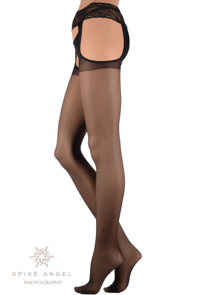 Veneziana Sexy Strip 20 Open Crotch Pantyhose offer a stylish and sheer look for fashionable women.