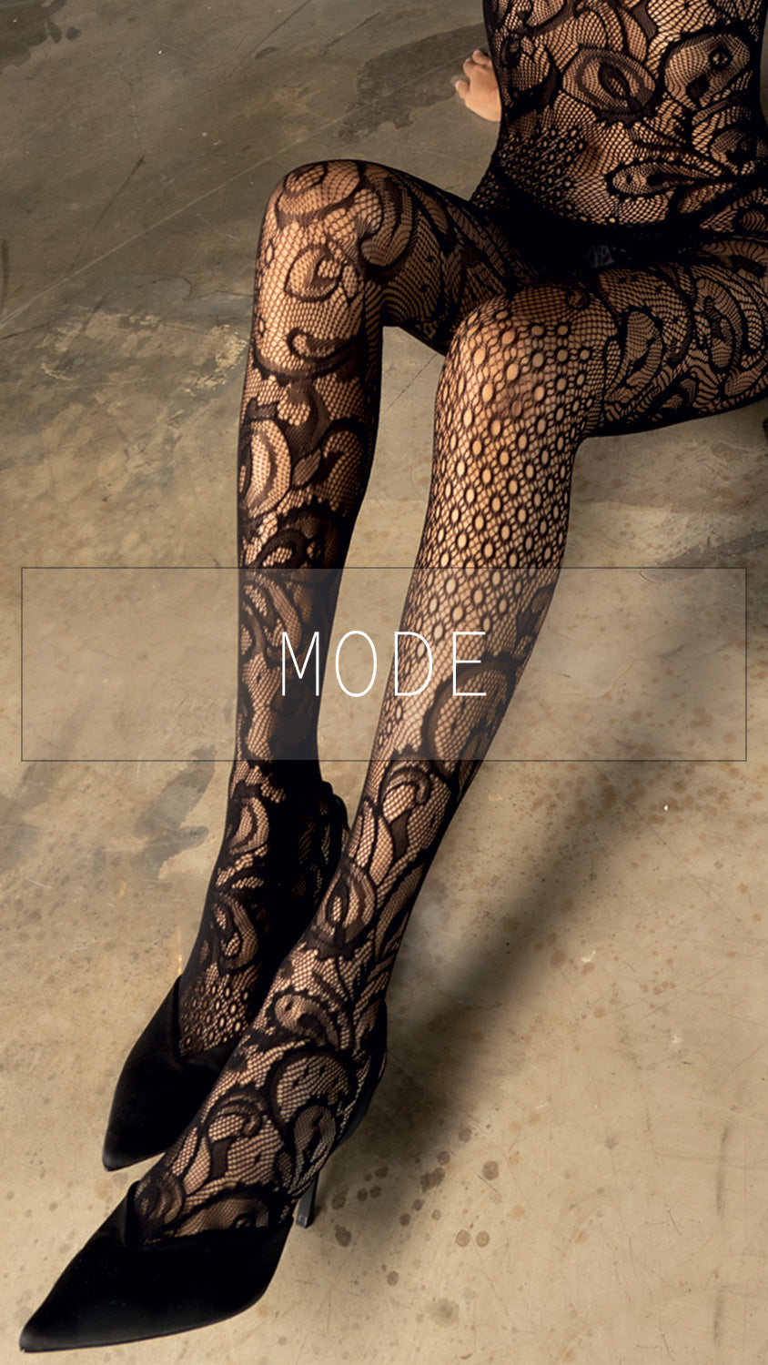 spike angel mode pantyhose