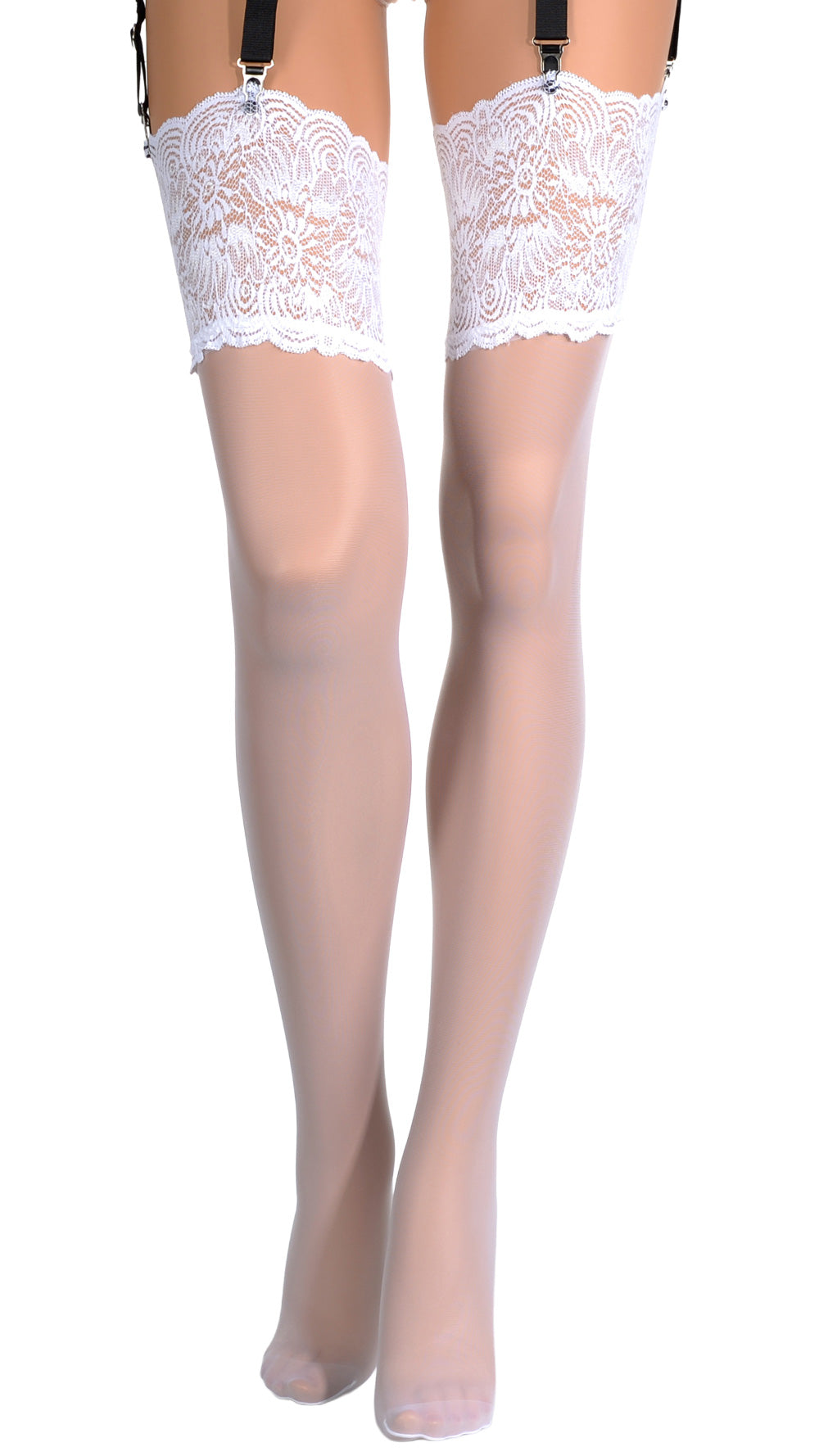 Elevate your style with Eleonora 30 Den Lace Top Stockings, perfect for elegant allure and intimate moments.