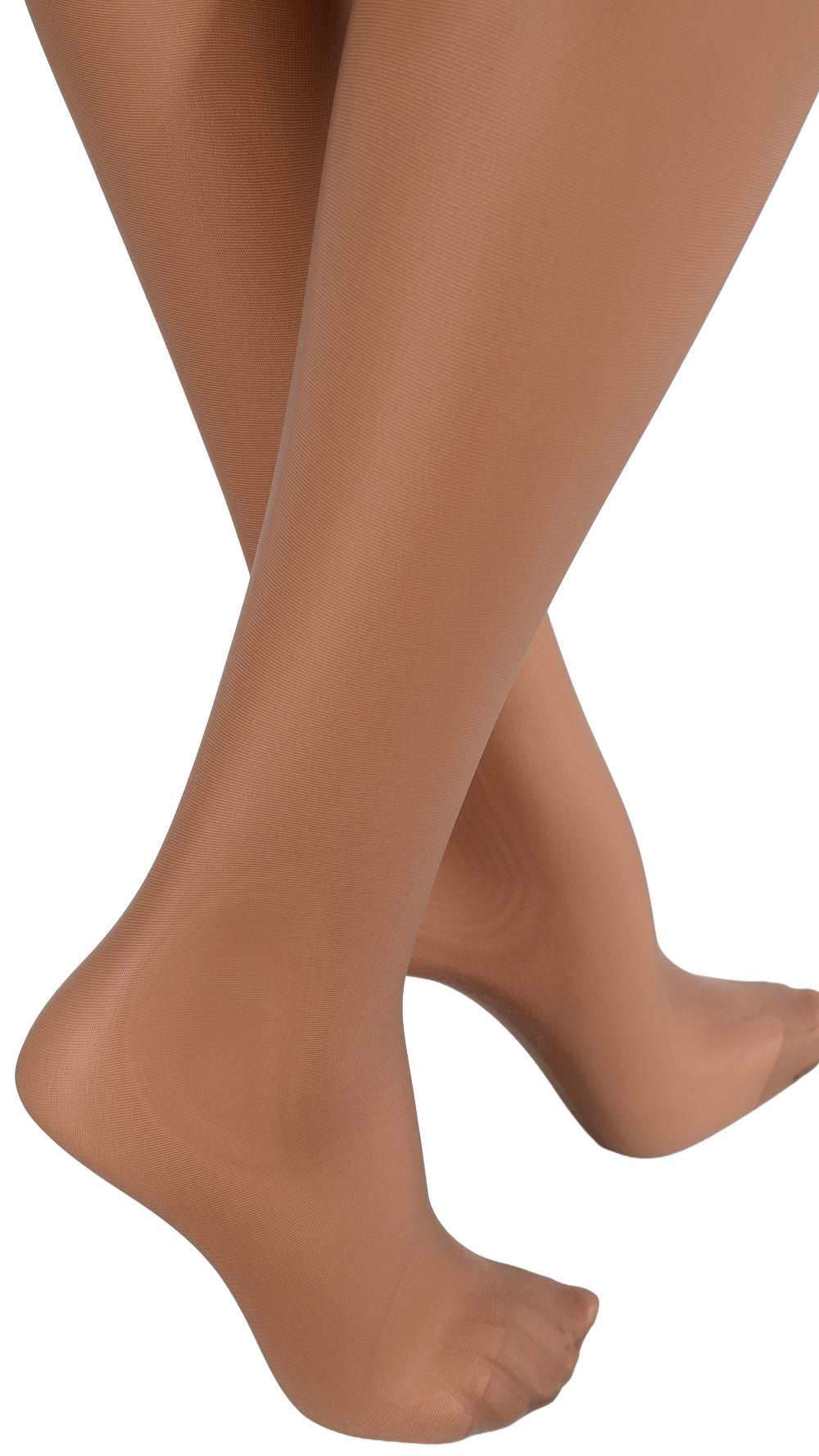 Elegant legs adorned in Eleonora 30 Den Lace Top Stockings, perfect for a luxurious evening look.