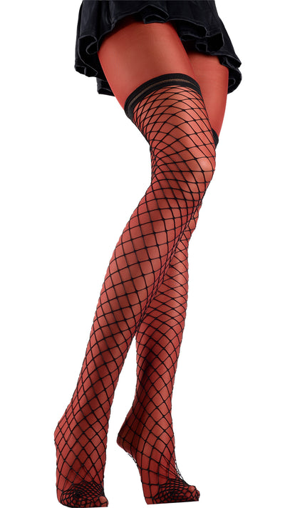 Stylish Eudoro Fishnet Over The Knee Tights elevate your look with chic allure and confidence. Perfect for any occasion.