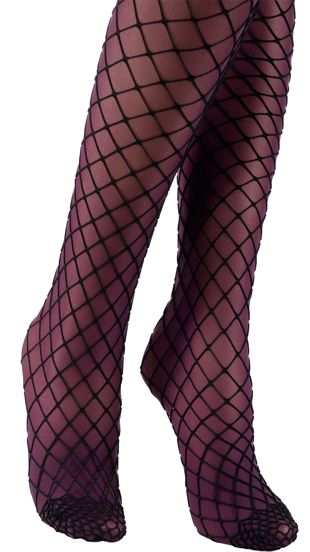 Eudoro Fishnet Over The Knee Tights offer a chic style, perfect for daring ensembles and glamorous occasions.