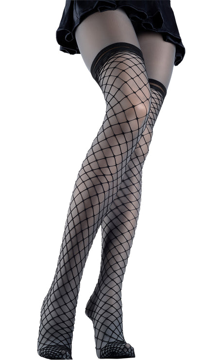Eudoro Fishnet Over The Knee Tights enhance your chic style with bold elegance, perfect for any daring outfit.