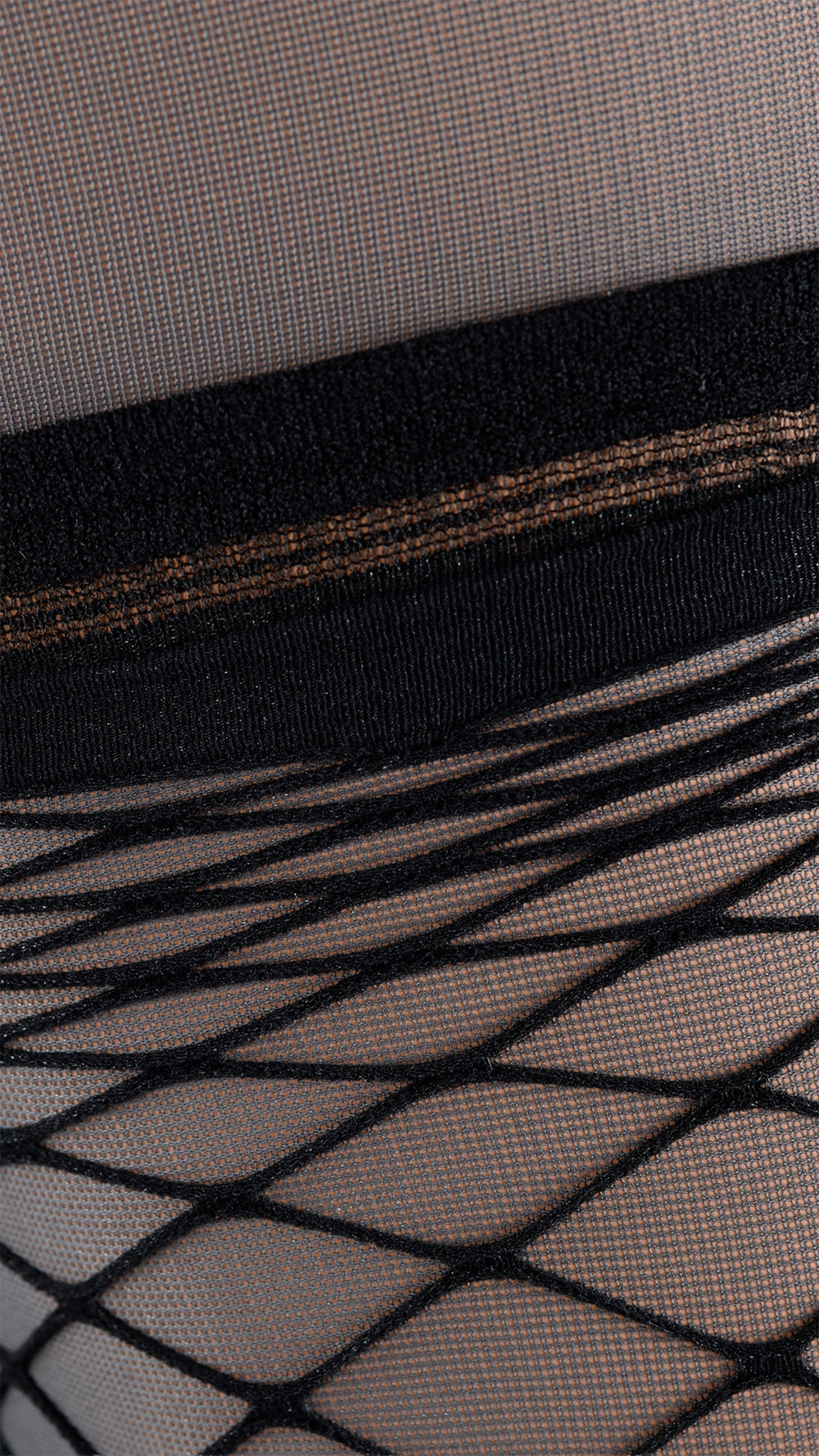 Eudoro Fishnet Over The Knee Tights for Chic Style, featuring a bold design perfect for any glamorous outfit.