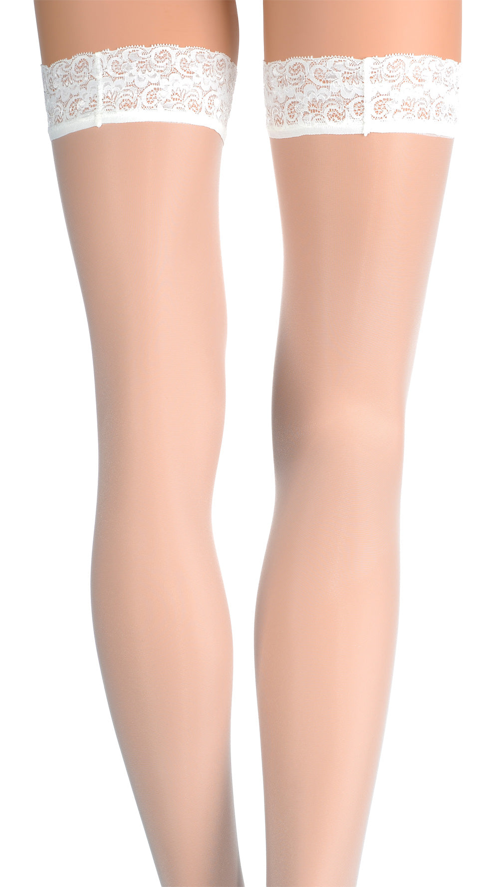 Fanny 15 Den Lace Top Thigh Highs offer elegant allure with delicate lace for a captivating look. Perfect for any occasion.