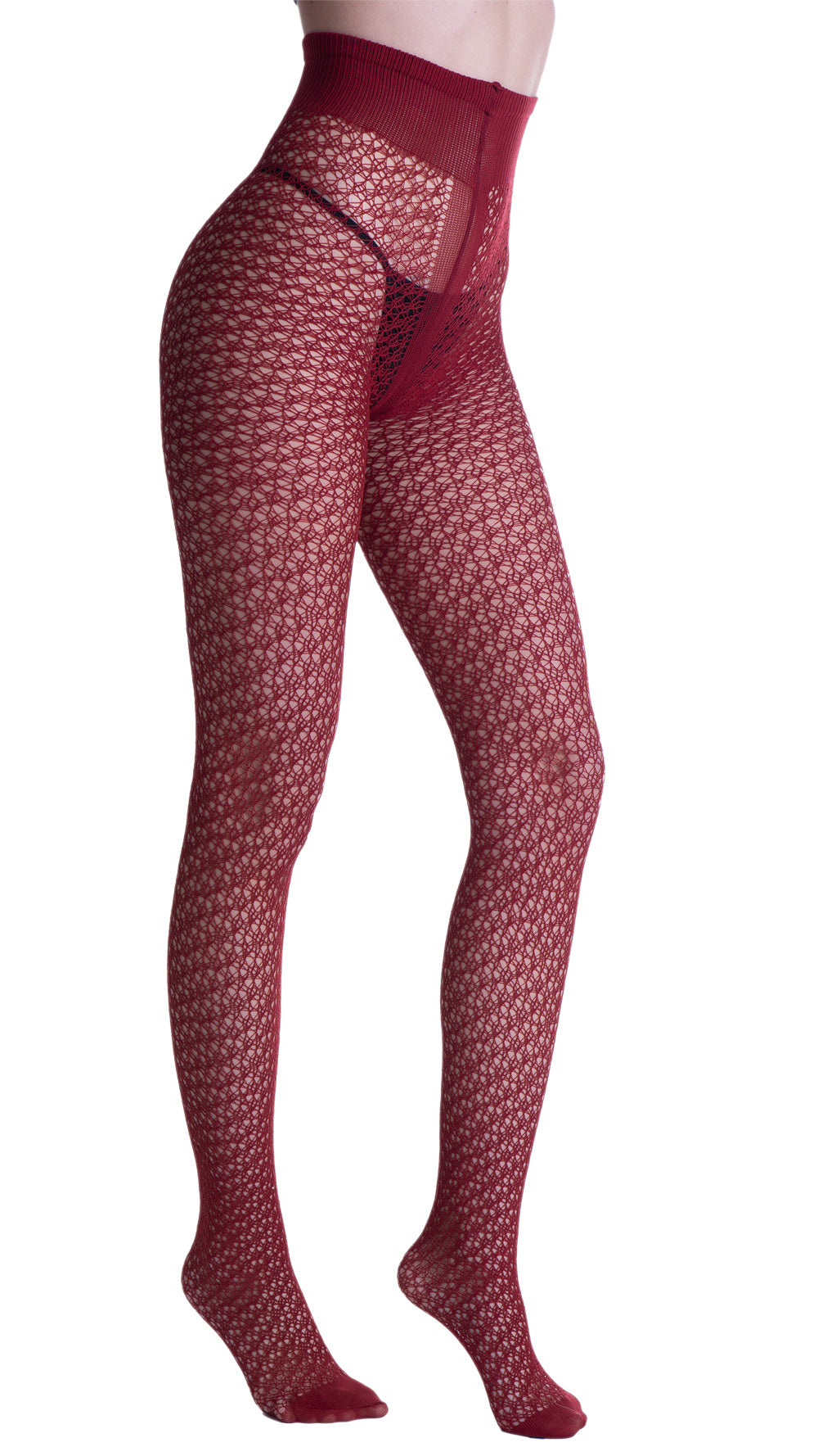 Stylish Laughter Soft Microfiber Perforated Fashion Tights perfect for autumn evenings and chic street walking.