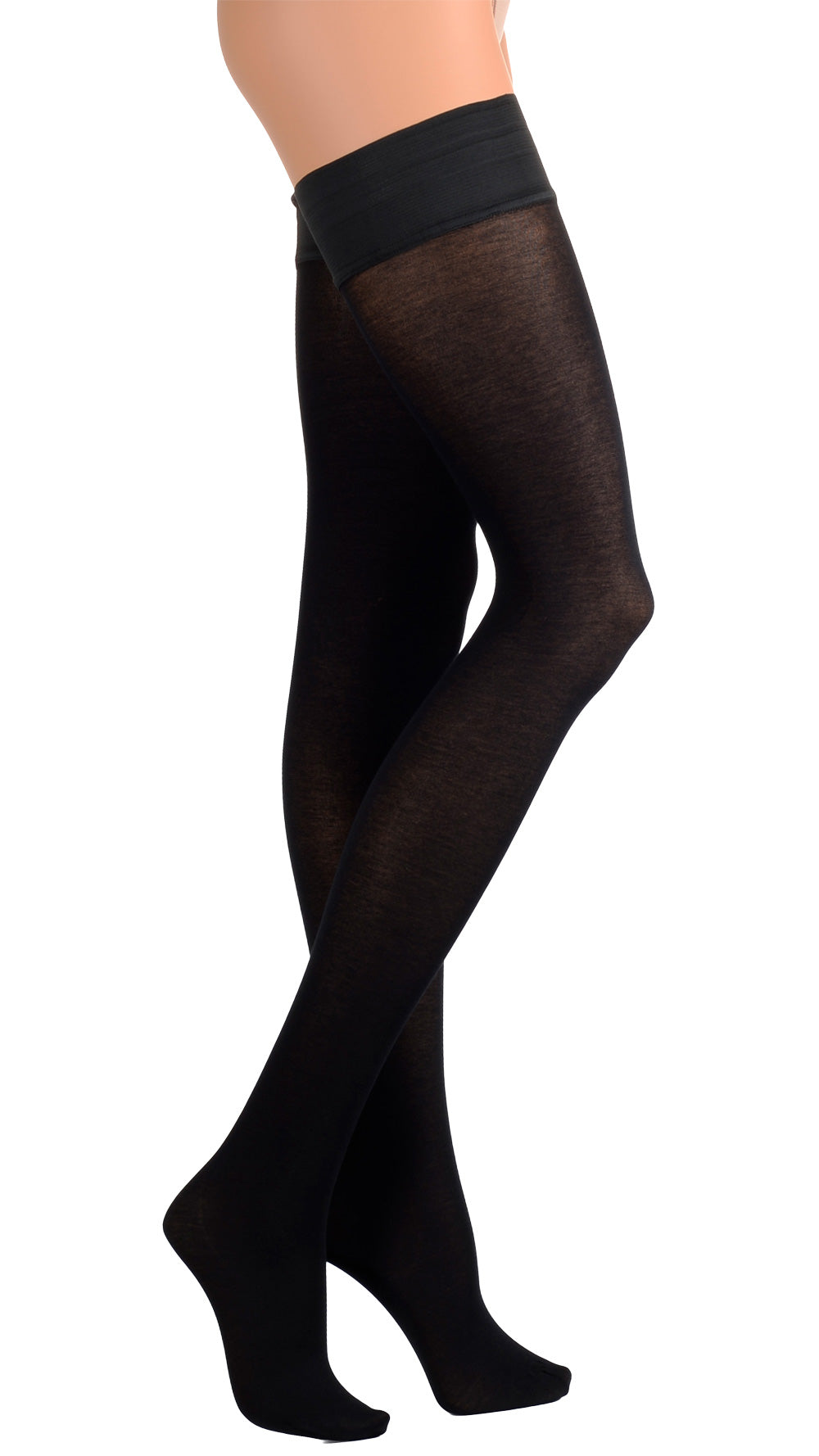 Trasparenze Melany 80 Den Soft Cotton Thigh Highs provide warmth and style, perfect for chilly days.
