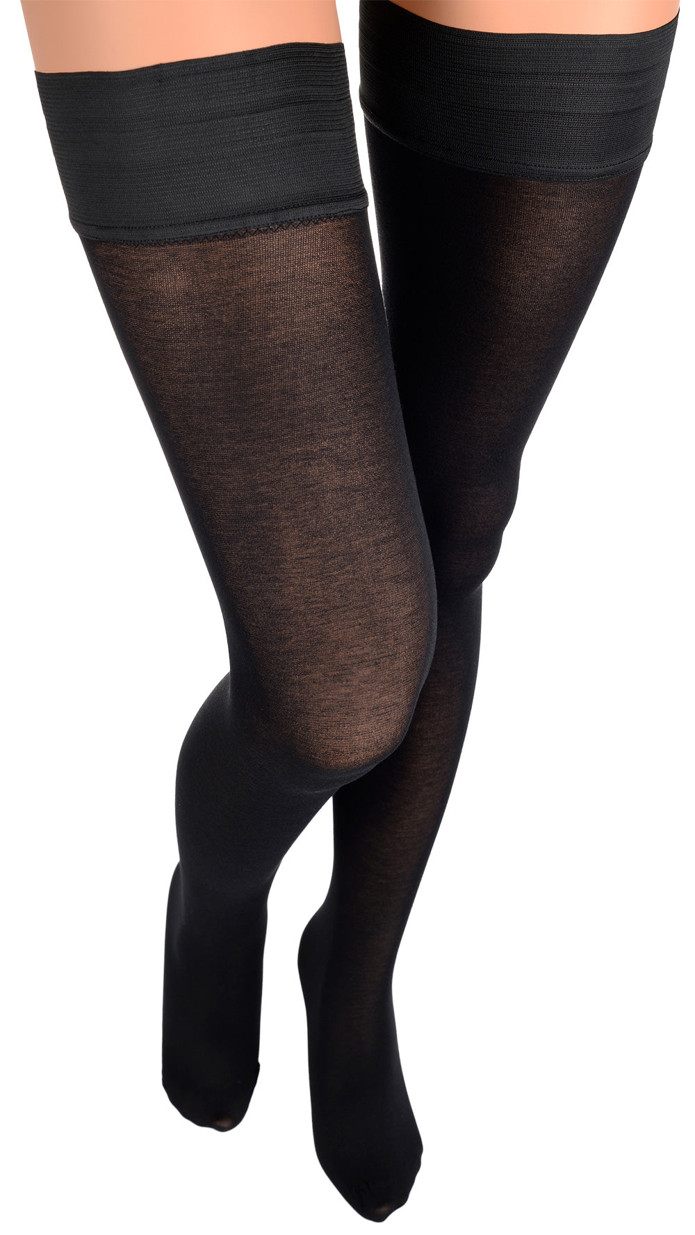 Soft and stylish, the Melany 80 Den Soft Cotton Thigh Highs offer warmth and comfort for chilly days.