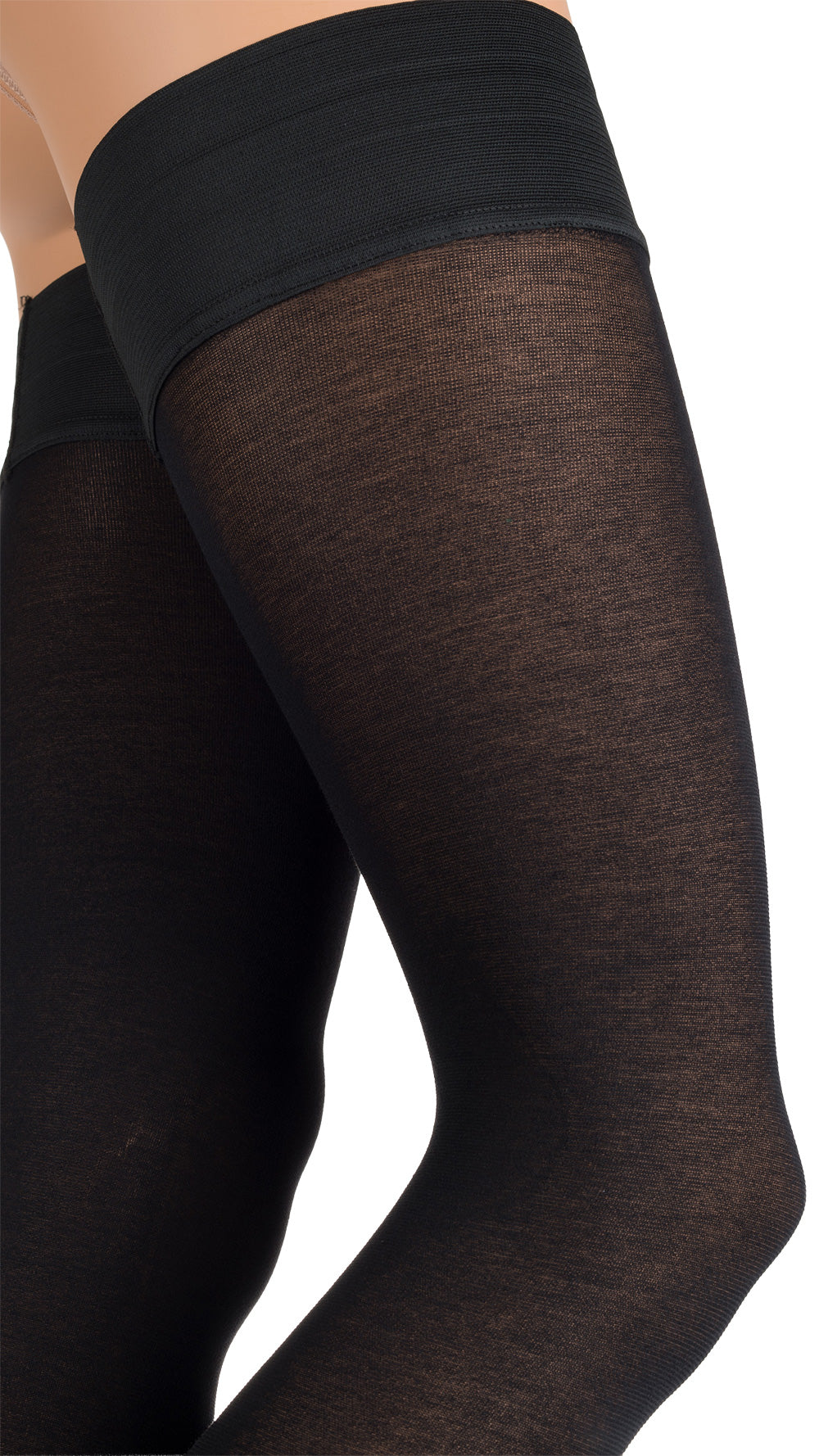 Stylish and warm, the Melany 80 Den Soft Cotton Thigh Highs are perfect for chilly days, crafted in Italy.