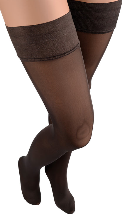 Miranda 70 Den Opaque Thigh Highs offer elegant comfort, perfect for elevating your evening ensemble.