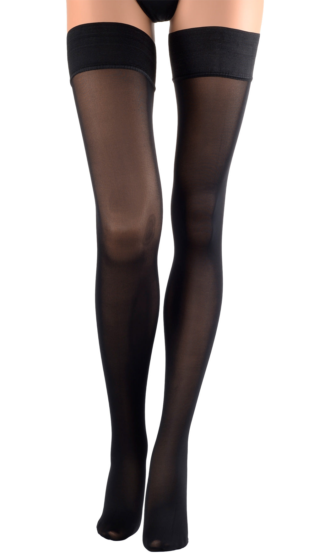 Elevate your style with Miranda 70 Den Opaque Thigh Highs, perfect for adding elegance to any outfit.