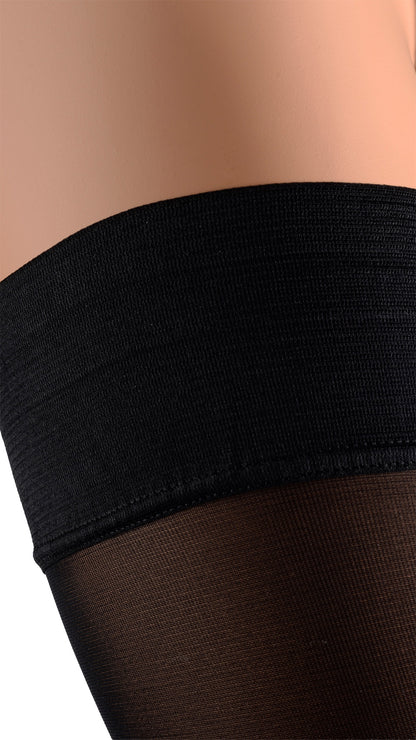 Elevate your style with Miranda 70 Den Opaque Thigh Highs, perfect for any elegant evening.