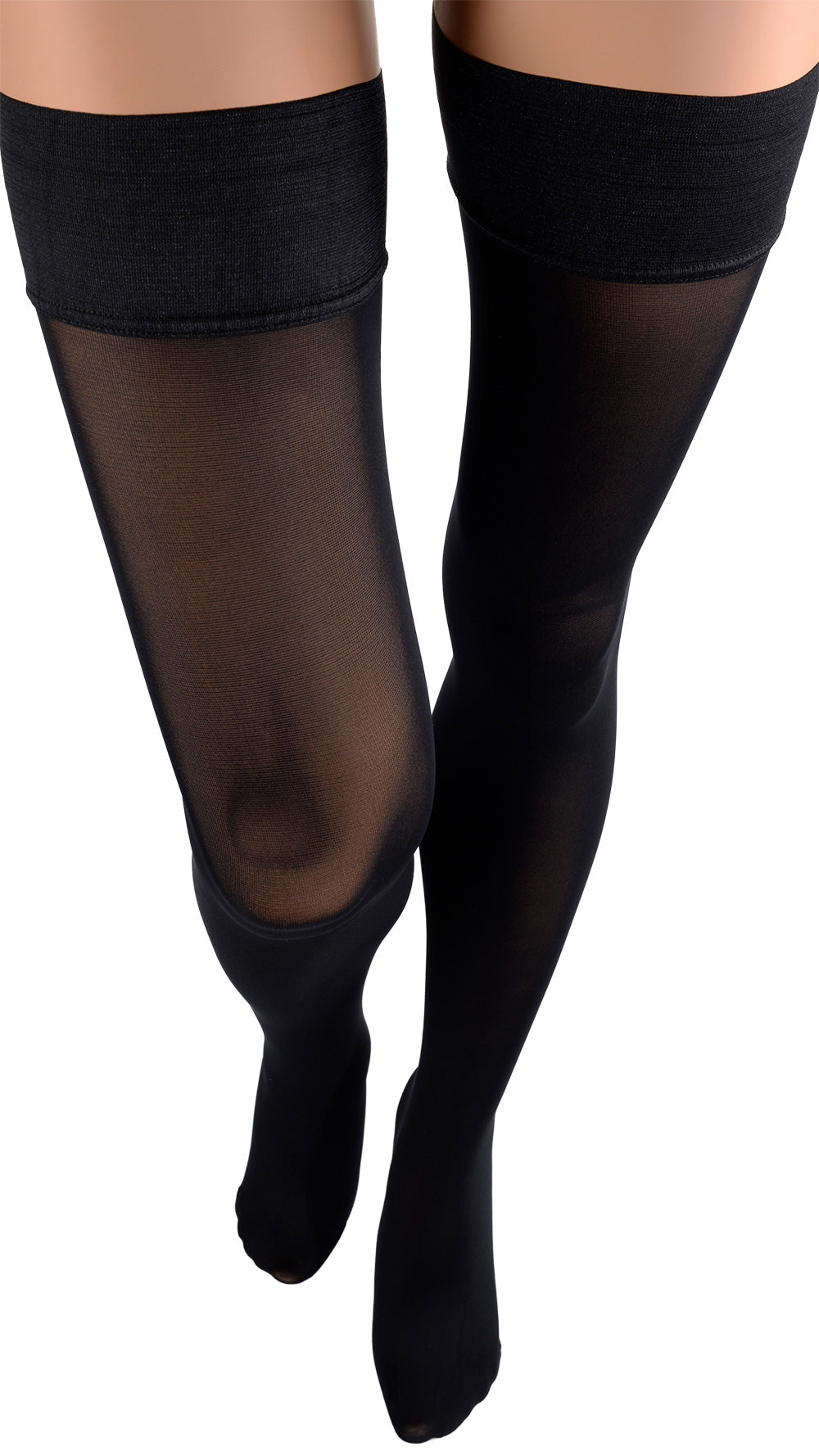 Elegant Miranda 70 Den Opaque Thigh Highs perfect for elevating your evening ensemble with a luxurious touch.