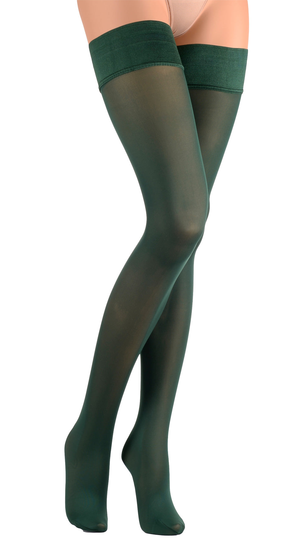 Elevate your style with Miranda 70 Den Opaque Thigh Highs, perfect for an elegant evening glow.