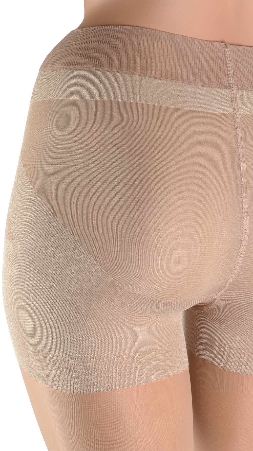 Flawlessly shape your legs with Modella 20 Den Push Up Pantyhose for elegance and comfort from Trasparenze.