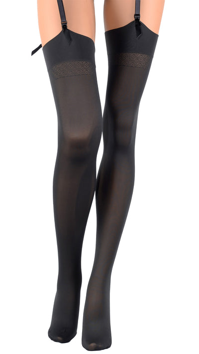 Sandra 70 Denier Soft Luxury Opaque Stockings add elegance and allure to any outfit for a stunning evening look.