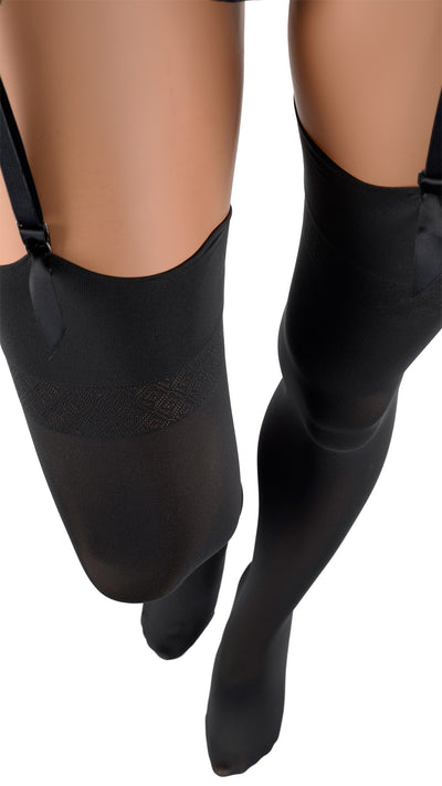 Sandra 70 Denier Soft Luxury Opaque Stockings enhance elegance with a sleek, alluring design for any outfit.