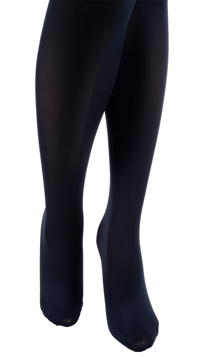 Sandra 70 Denier Soft Luxury Opaque Stockings in classic black offer elegance and comfort for any outfit.