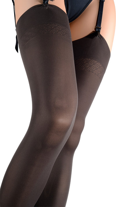 Elegant Sandra 70 Denier Soft Luxury Opaque Stockings for Elegance, perfect for any sophisticated outfit or evening look.