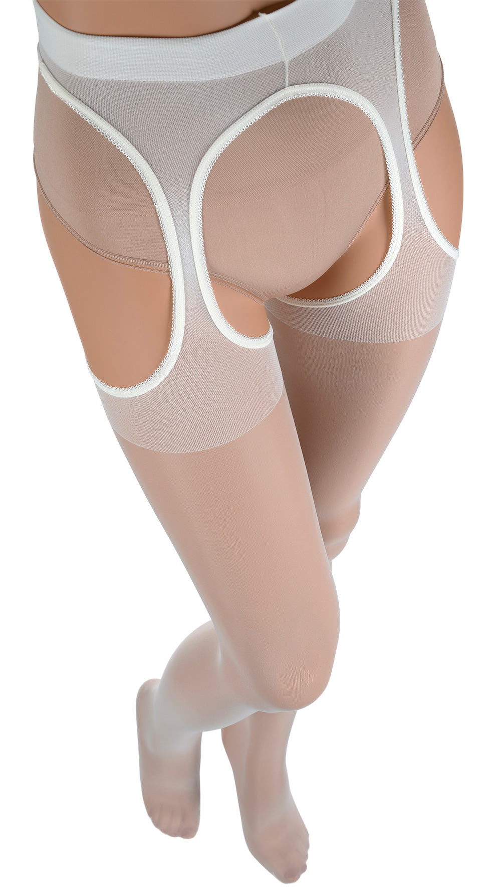 Elegant Scandal 20 Den Strip Panty Suspender Pantyhose, perfect for enhancing your allure and adding a seductive touch.