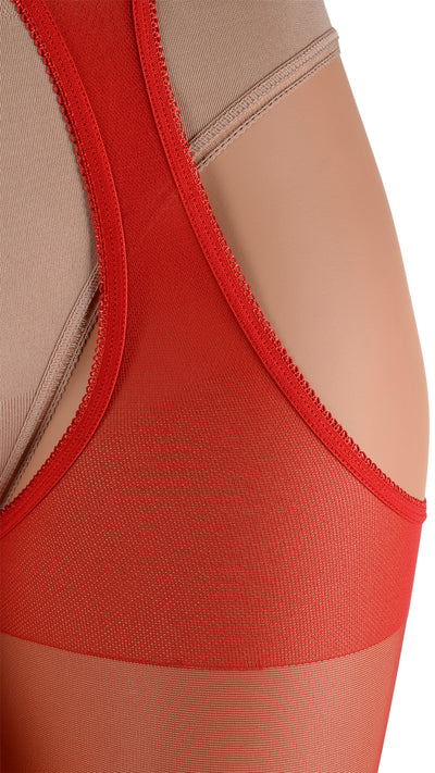 Scandal 20 Den Strip Panty Suspender Pantyhose for Allure showcases a seductive blend of luxurious comfort and allure.