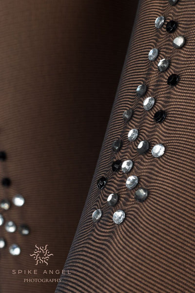 Afrodite Dotted Seam Fashion Pantyhose - Spike Angel