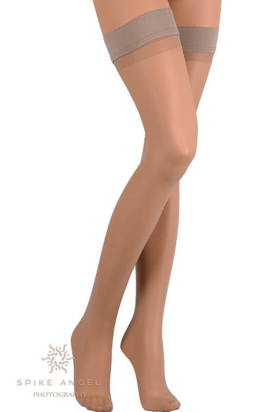 Stylish AR Catalina Thigh High Stockings from Veneziana, featuring ultra-sheer comfort for fashionable women.