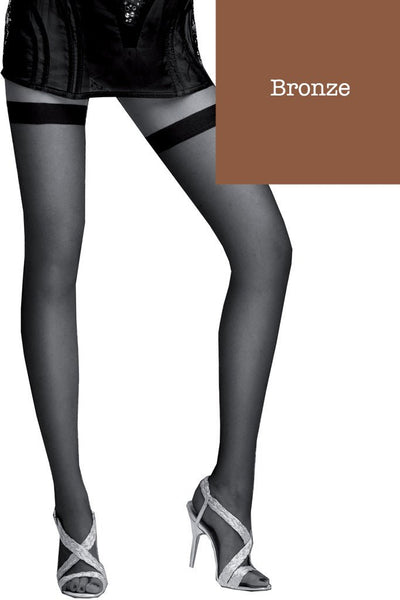 Capri 8 Den Ultra Sheer Thigh Highs - Spike Angel