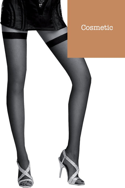 Capri 8 Den Ultra Sheer Thigh Highs - Spike Angel
