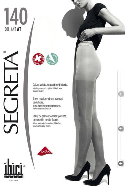 Collant 140 Support Pantyhose 18-22 mmHg 24-29 hPa by Ibici offers medium-strong support for comfort and style.
