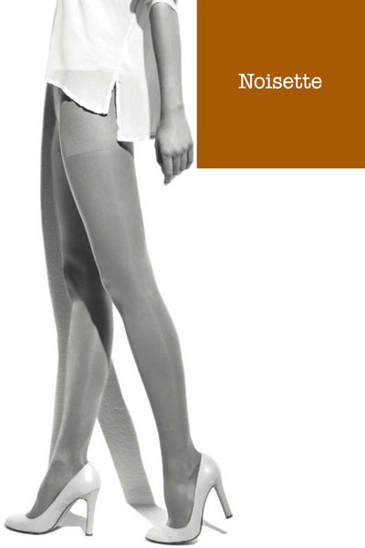 Elegant legs in Ibici Segreta Collant 40 Support Pantyhose 8-11 mmHg 11-15 hPa, perfect for comfort and style.