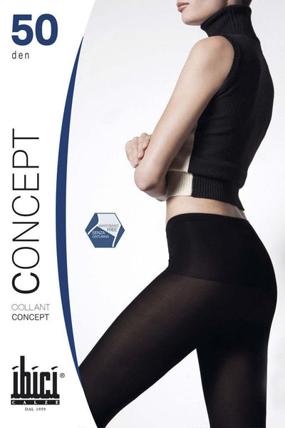Stylish Concept 50 Hipster Tights by Ibici, featuring a luxurious no waistband design for ultimate comfort.