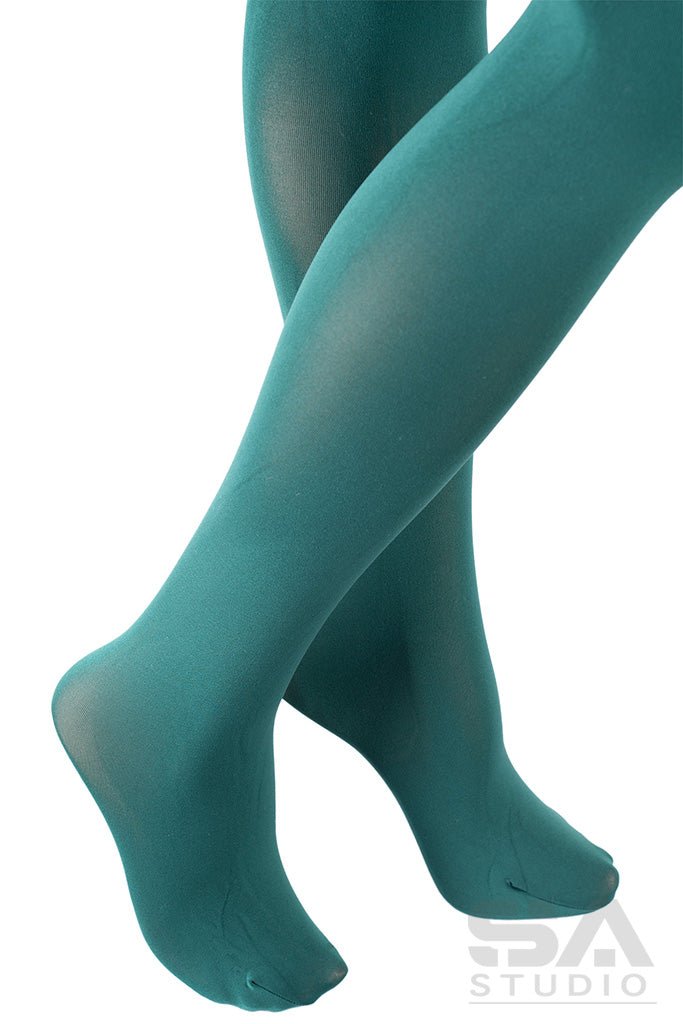 Cortina 100 Den Strip Panty Suspender Tights - Spike Angel