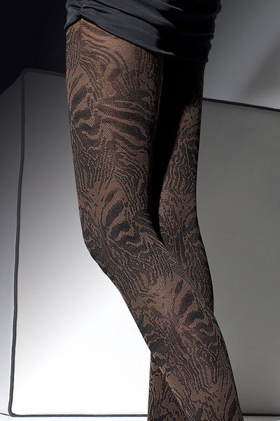 Stylish Cristine Patterned Tights in 40 Denier microfiber, perfect for fall and adding flair to any outfit.