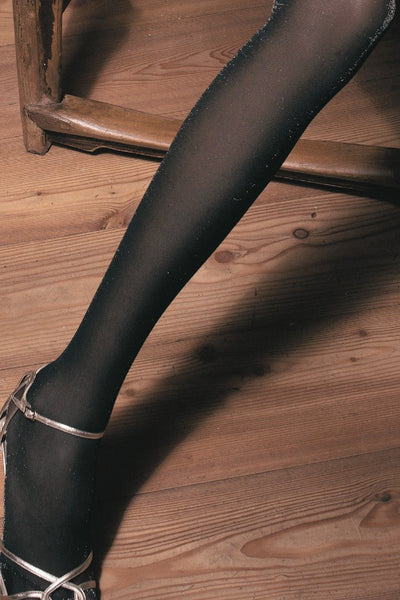 Diamante Metallic Tights - Spike Angel