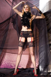 Eleonora 30 Den Lace Top Stockings - Spike Angel