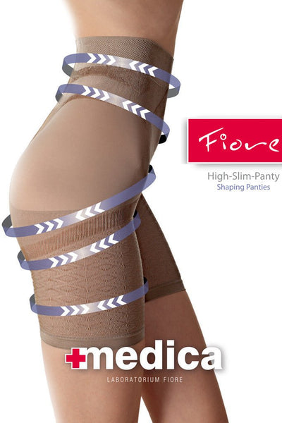 Fiore High-Slim Shaping Panty enhances your silhouette, shaping hips and uplifting your bottom with seamless comfort.