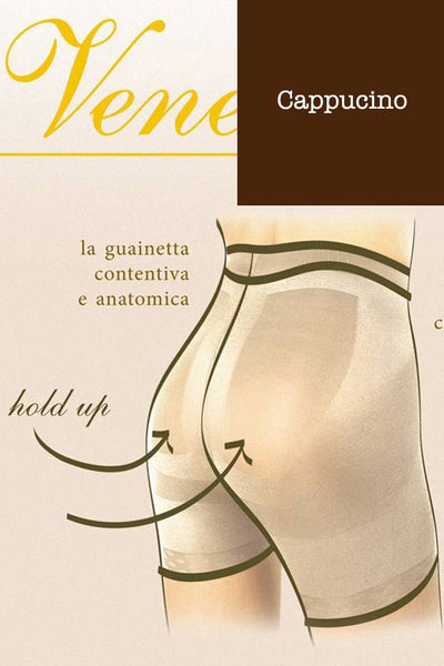 Veneziana Hold Up 40 Back Lift Up Shaping Pantyhose offers stylish support for fashionable women. Ideal for any outfit.
