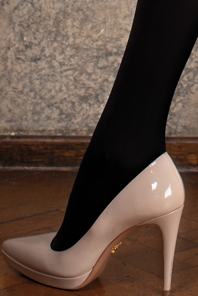 Ilaria 50 Den Opaque Thigh Highs - Spike Angel