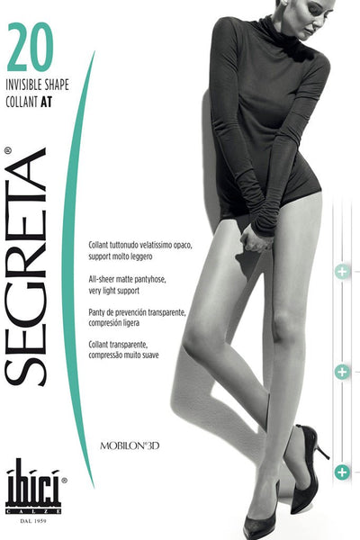 Discover comfort with Invisible Shape 20 Den Light Support Pantyhose 6-9 mmHg 8-12 hPa for restful, energized legs.