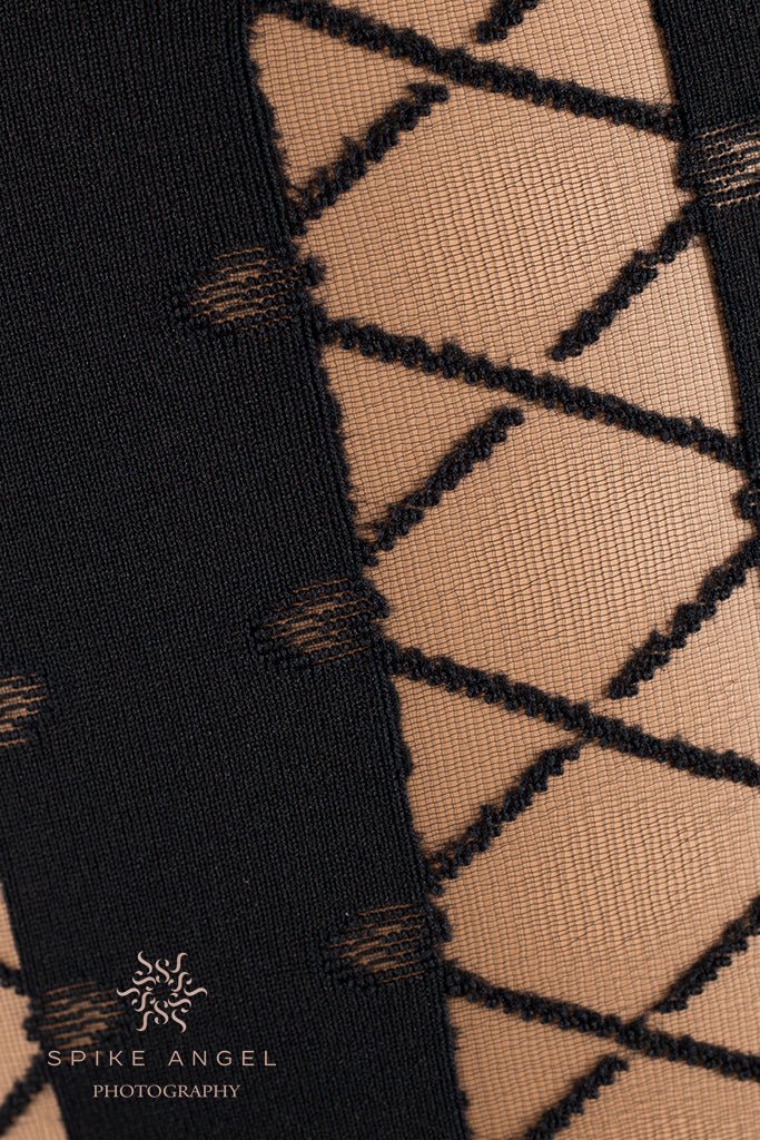 Ipparco Lace Up Patterned Tights - Spike Angel