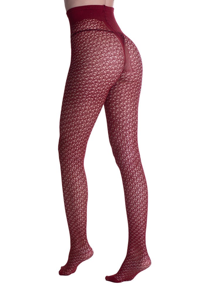 Laughter Soft Microfiber Perforated Fashion Tights - Spike Angel
