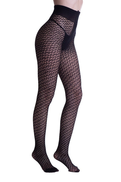 Stylish Trasparenze Laughter Soft Microfiber Perforated Fashion Tights, perfect for warmth and trendy layering.