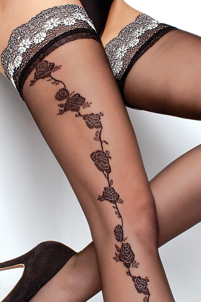Marea Lace Top Thigh Highs - Spike Angel