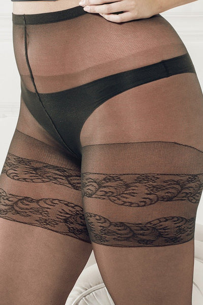 Margherita 20 Den Plus Size Pantyhose - Spike Angel