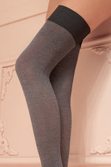 Melany 80 Den Soft Cotton Thigh Highs - Spike Angel