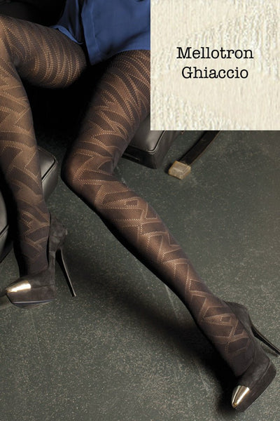Stylish Trasparenze Mellotron 80 Den Fashion Tights with a modern pattern, perfect for chic outfits and everyday wear.